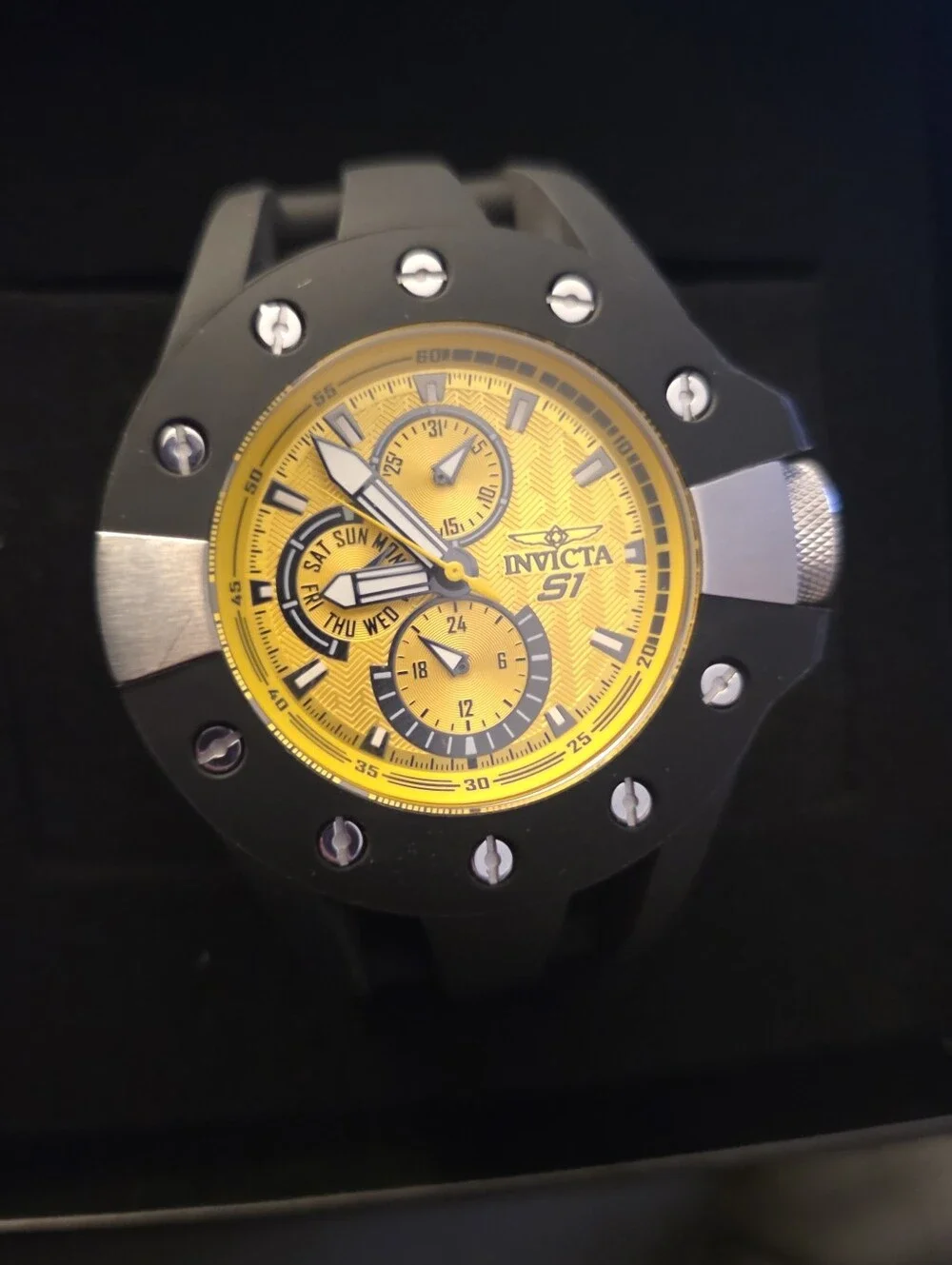 336.  Invicta S1 Rally Splitter Men's Watch - 49mm. Black (48120)